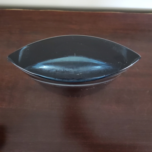 LSA International Smokey Blue Oval Glass Vase - Made In Poland - Picture 9 of 10